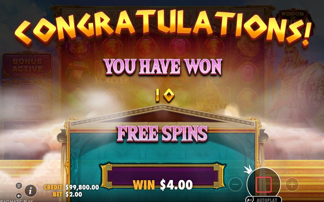 Free Spins-läge med totalmultiplikator i spelets gränssnitt
