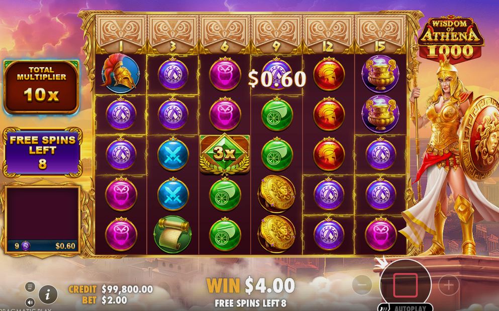 Multiplier-gems och SCATTER-symboler i Free Spins